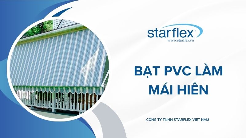 bạt pvc làm mái hiên