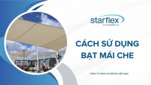 Cách sử dụng bạt mái che